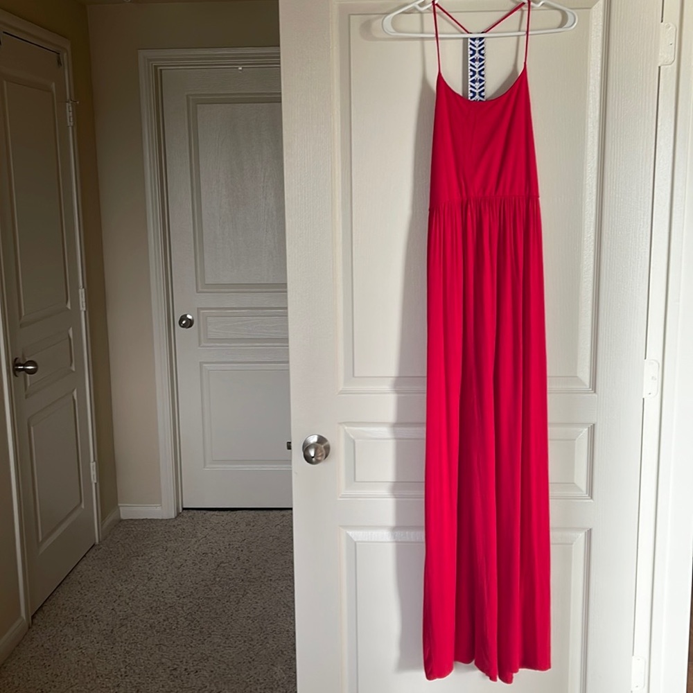 Red Boho Maxi Dress